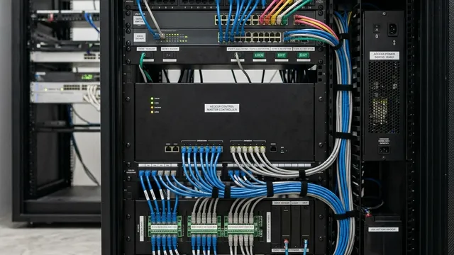 Multi-door access control system with card readers, controller panel and management software; an infrastructure decision for the building