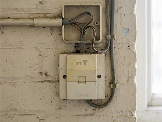 Telephone line junction box and cable; the PSTN infrastructure that underpinned alarm monitoring before IP communications