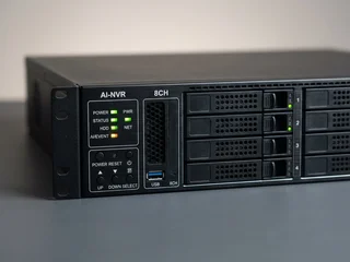 AI-capable NVR recorder; the recorder upgrade path allows AI analytics to be added to compatible existing cameras without camera replacement