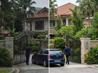 Side-by-side comparison of a ten-year-old lower-resolution camera image and a modern high-resolution camera image of the same scene; illustrating the technology gap
