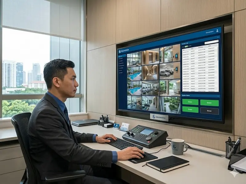 VESTA estate management platform dashboard on tablet