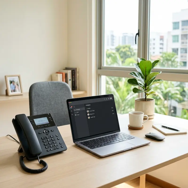 Yeastar IP phone system for Singapore landed home office